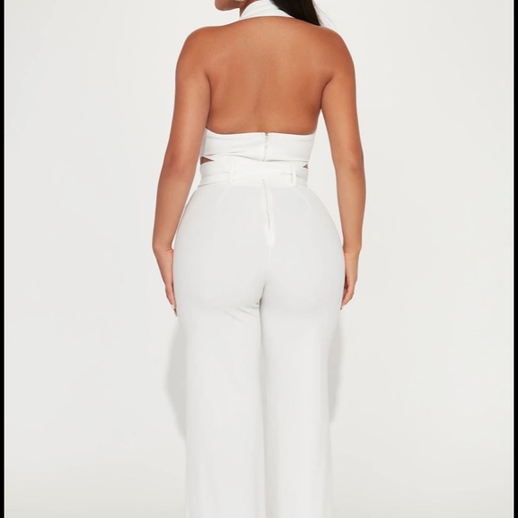 Fashion Nova White Jumpsuit - Picture 3 of 4
